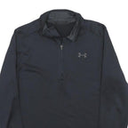UNDER ARMOUR Mens Black 1/4 Zip Sweatshirt S Performance Athletic Pullover