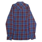 DIESEL Western Mens Shirt Blue Check Long Sleeve L