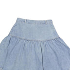 Womens Blue Denim Flare Short Cotton Skirt M Casual Summer Fashion