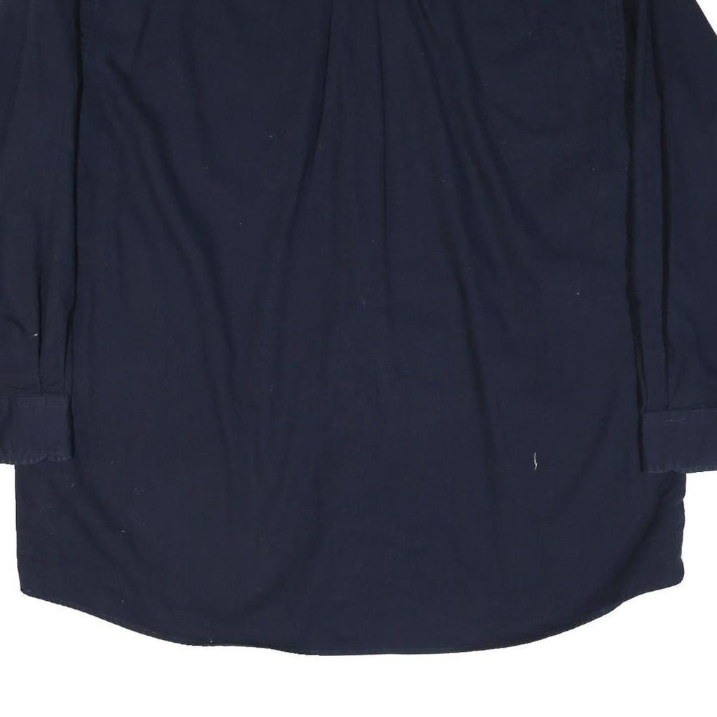 TOMMY HILFIGER Mens Blue Button Down Shirt 2XL Classic Cotton Blend Long Sleeve