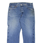 LEVI'S 501 Jeans Mens Blue Regular Straight Stone Wash W35 L30