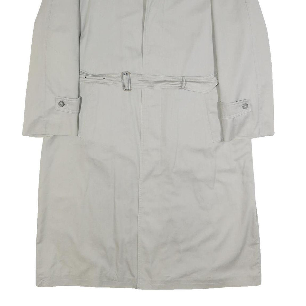 BUGATTI Mens Beige Cotton Trench Jacket XL Button Closure Classic Fit Stylish