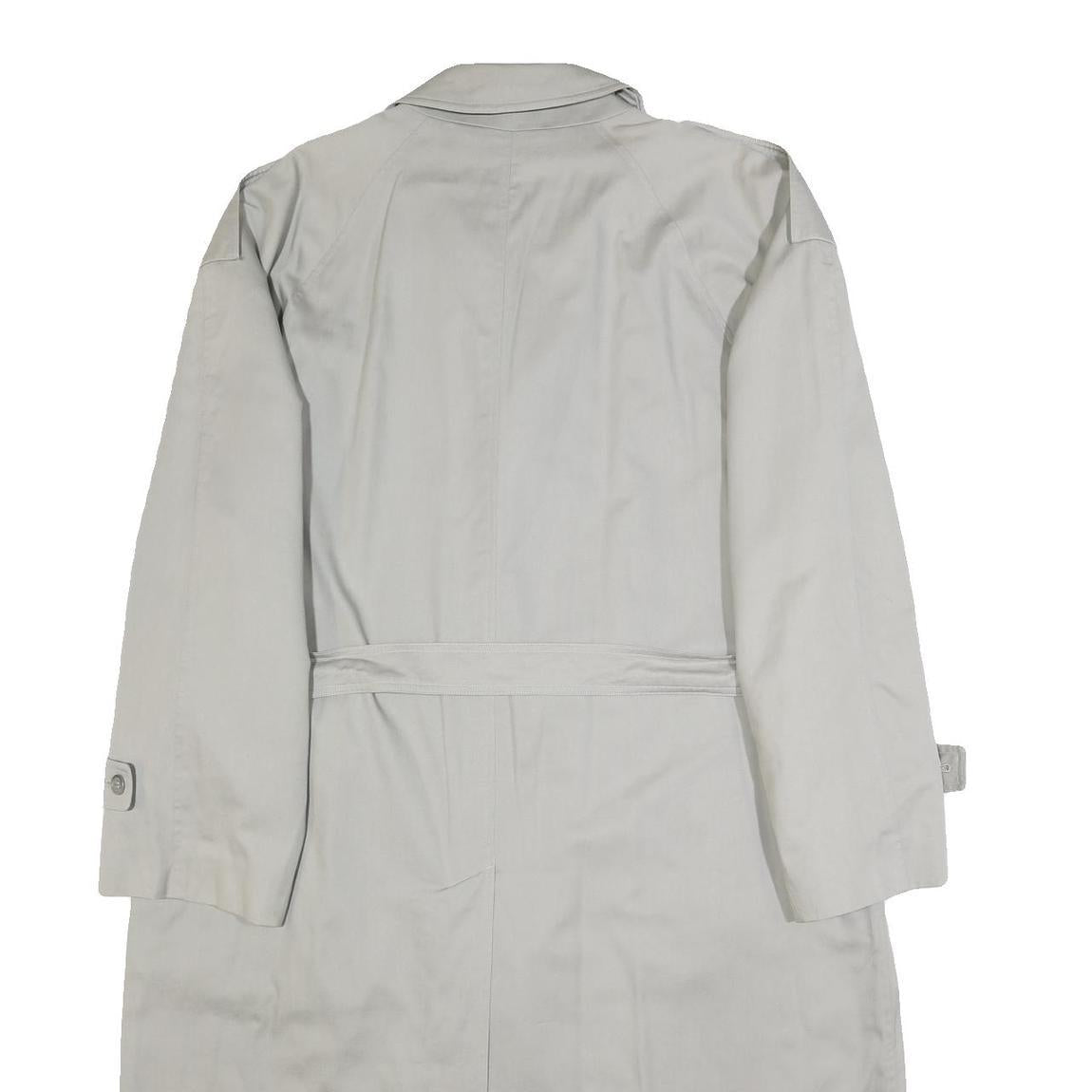 BUGATTI Mens Beige Cotton Trench Jacket XL Button Closure Classic Fit Stylish