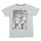MAJESTIC Mens Grey Los Angeles Lakers Graphic T-Shirt M Short Sleeve Crew Neck