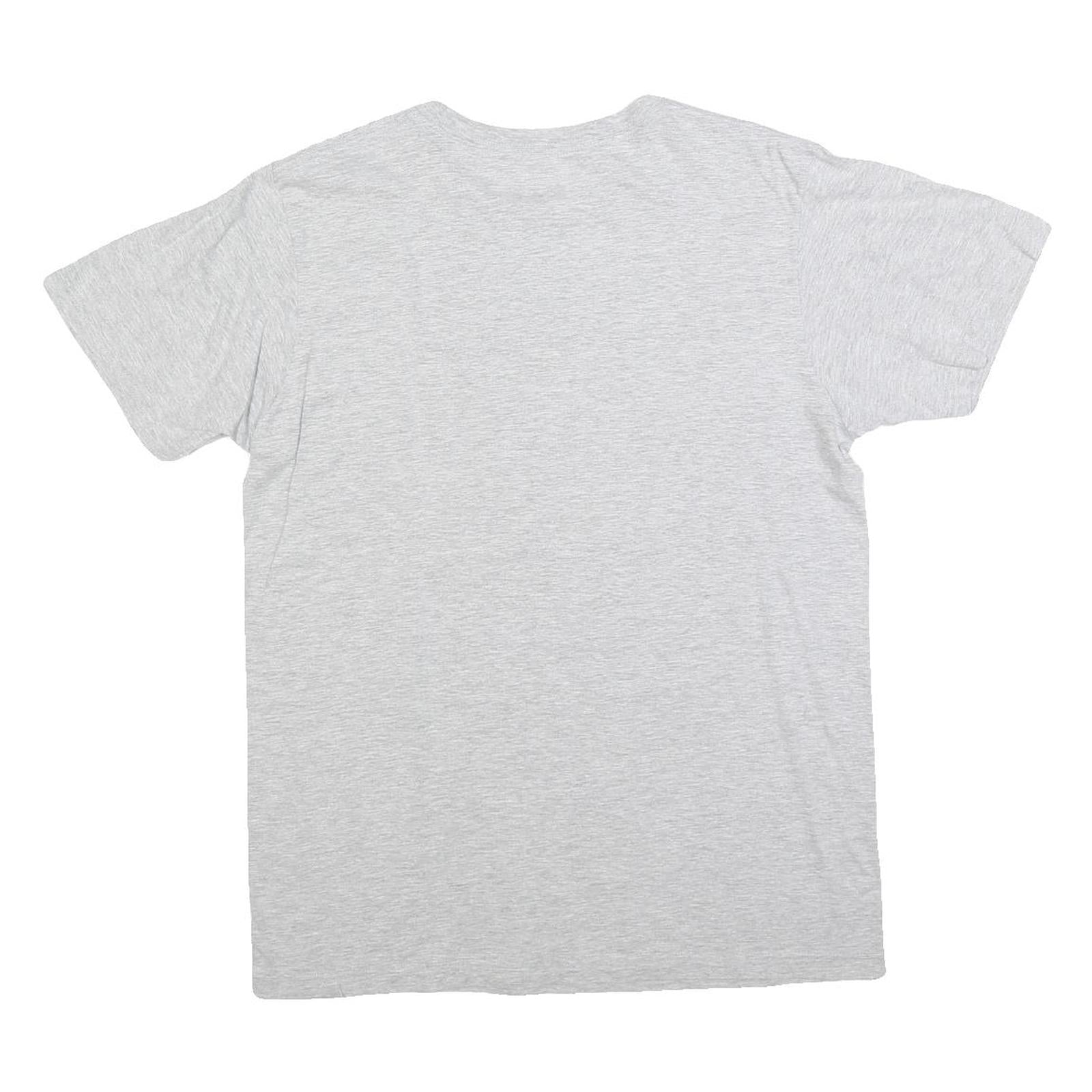 MAJESTIC Mens Grey Los Angeles Lakers Graphic T-Shirt M Short Sleeve Crew Neck