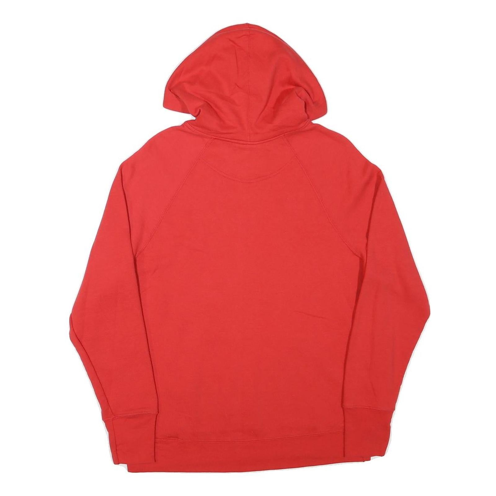 CHAMPION Mens Red Pullover Hoodie M Classic Logo Cotton Sweatshirt