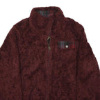 PENDLETON Womens Maroon Soft Fleece Zip Jacket S Acrylic Warm Casual Outerwear