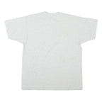 THE BEST Mens Light Grey Graphic T-Shirt L Short Sleeve Crew Neck Cotton Blend