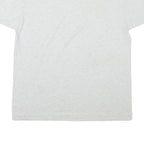 THE BEST Mens Light Grey Graphic T-Shirt L Short Sleeve Crew Neck Cotton Blend