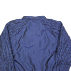 SADDLEBRED Womens Blue Jacket L Polyester Blend Plain Zip Lightweight Stylish