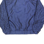 SADDLEBRED Womens Blue Jacket L Polyester Blend Plain Zip Lightweight Stylish