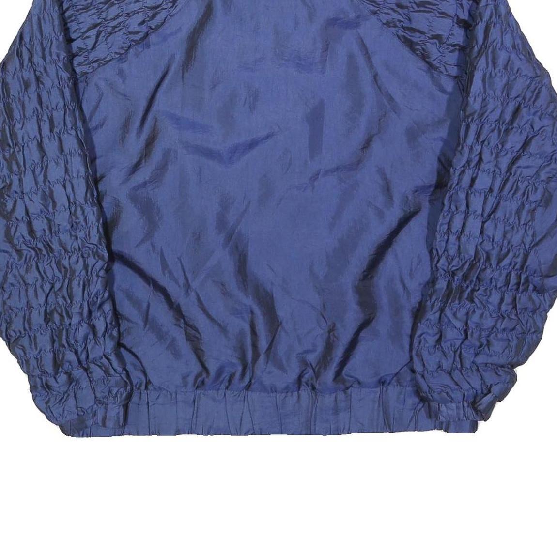 SADDLEBRED Womens Blue Jacket L Polyester Blend Plain Zip Lightweight Stylish