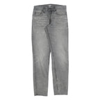CARHARTT Mens Slim Grey Denim Slim Jeans W28 L32 Durable Casual Style