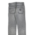 CARHARTT Mens Slim Grey Denim Slim Jeans W28 L32 Durable Casual Style