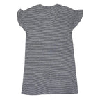MANGO Womens Black & White Striped Day Jersey Mini Dress S Casual Summer Soft