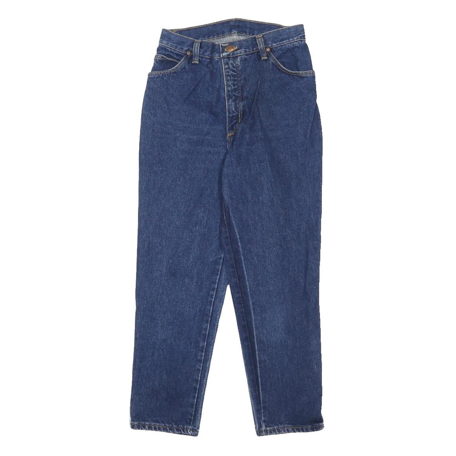 WRANGLER Womens Blue Regular Fit Straight Leg Denim Jeans W24 L23 Classic Style