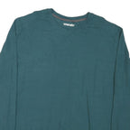 WRANGLER Mens Blue Long Sleeve Crew Neck T-Shirt XL Cotton Blend Classic Comfort