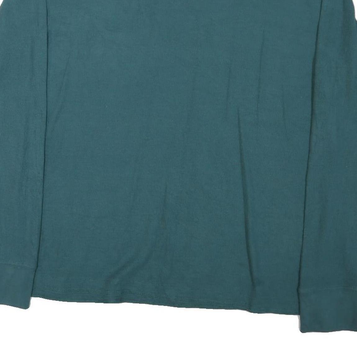 WRANGLER Mens Blue Long Sleeve Crew Neck T-Shirt XL Cotton Blend Classic Comfort