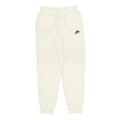 NIKE Womens Joggers Cream S W24 L27 Cotton Blend Slim Fit Tapered Leg