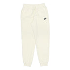 NIKE Womens Joggers Cream S W24 L27 Cotton Blend Slim Fit Tapered Leg