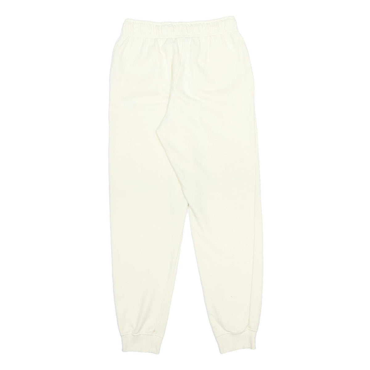 NIKE Womens Joggers Cream S W24 L27 Cotton Blend Slim Fit Tapered Leg
