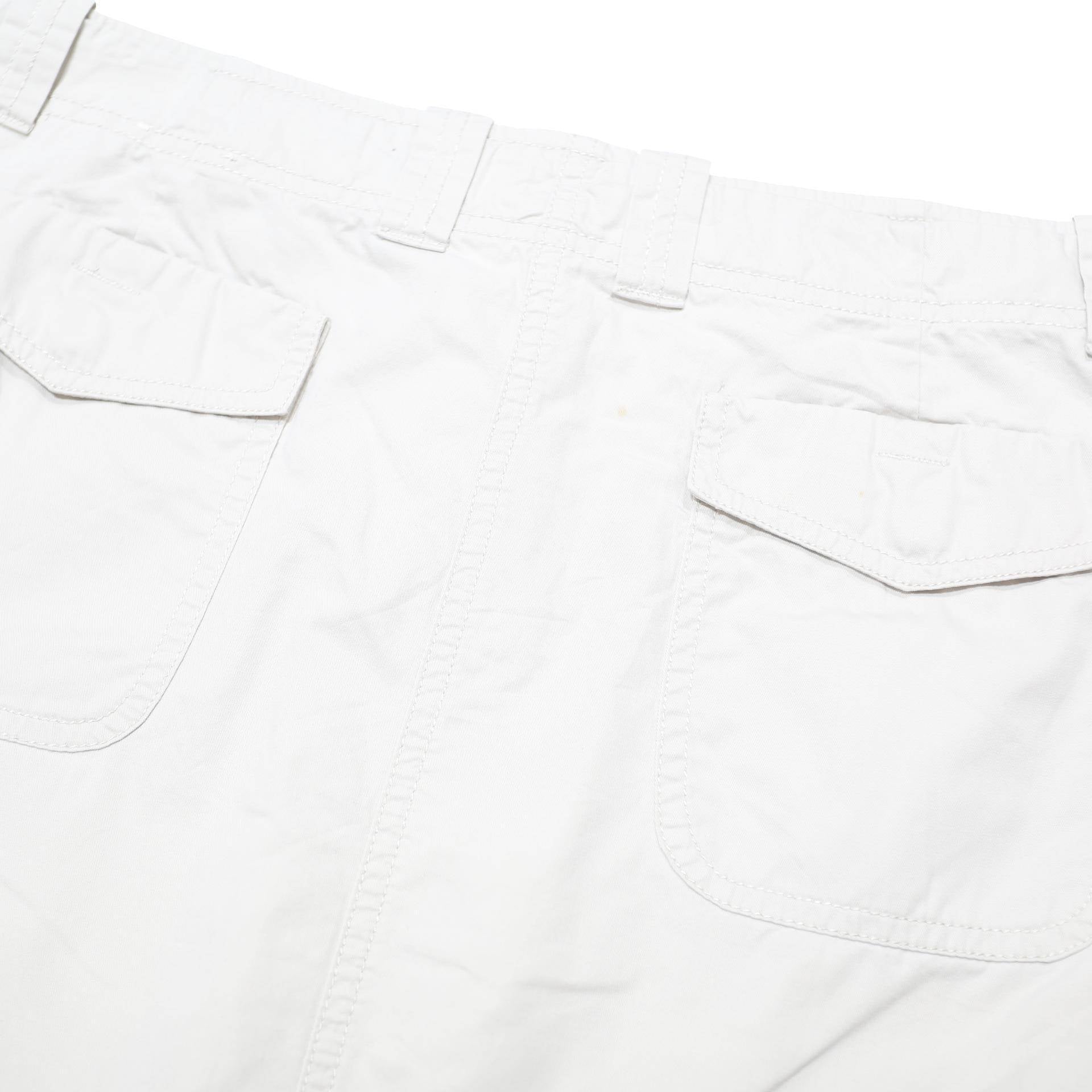 NATURAL REFLECTIONS Womens White Cotton Blend Casual Mini Skirt Drawstring Zip
