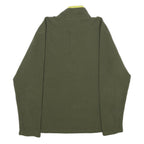 FILA Mens Green Pullover Plain Crew Neck Basic Knit Jumper Size M Polyester