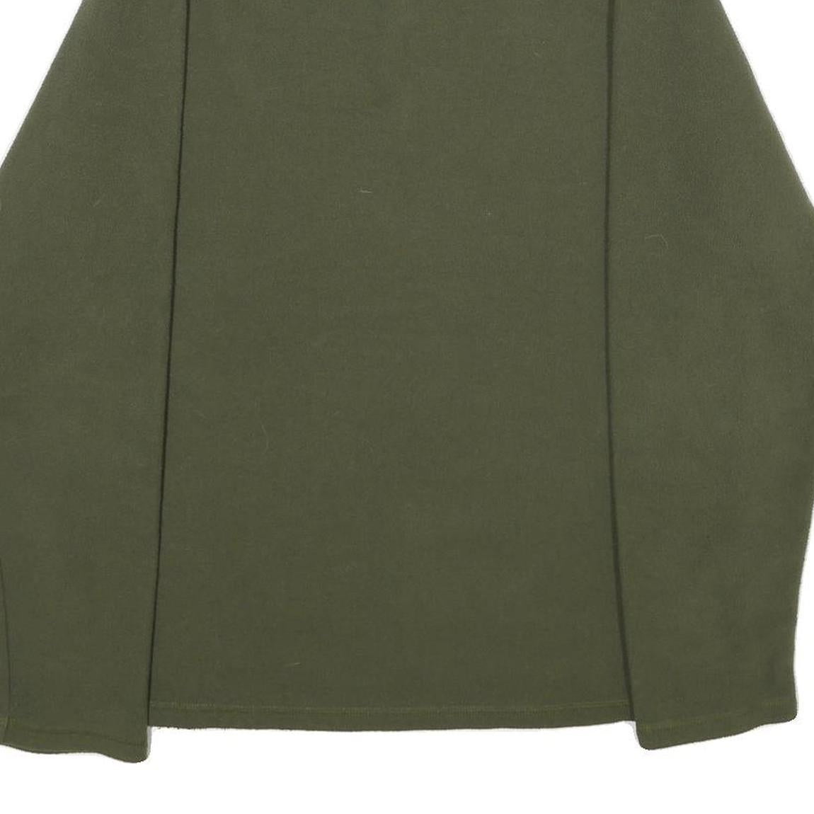 FILA Mens Green Pullover Plain Crew Neck Basic Knit Jumper Size M Polyester