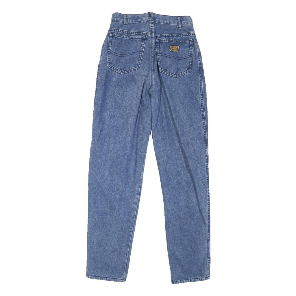 ENCINO Womens Jeans Blue Relaxed Straight Denim Medium W22 L27 Classic Fit Zip