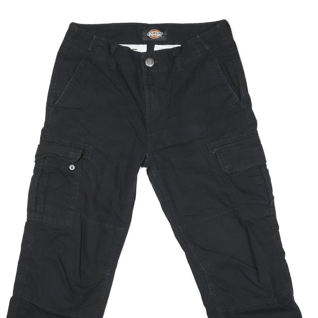 DICKIES Mens Jeans Black Regular Straight Denim W32 L26 Cargo Workwear
