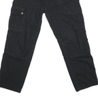 DICKIES Mens Jeans Black Regular Straight Denim W32 L26 Cargo Workwear
