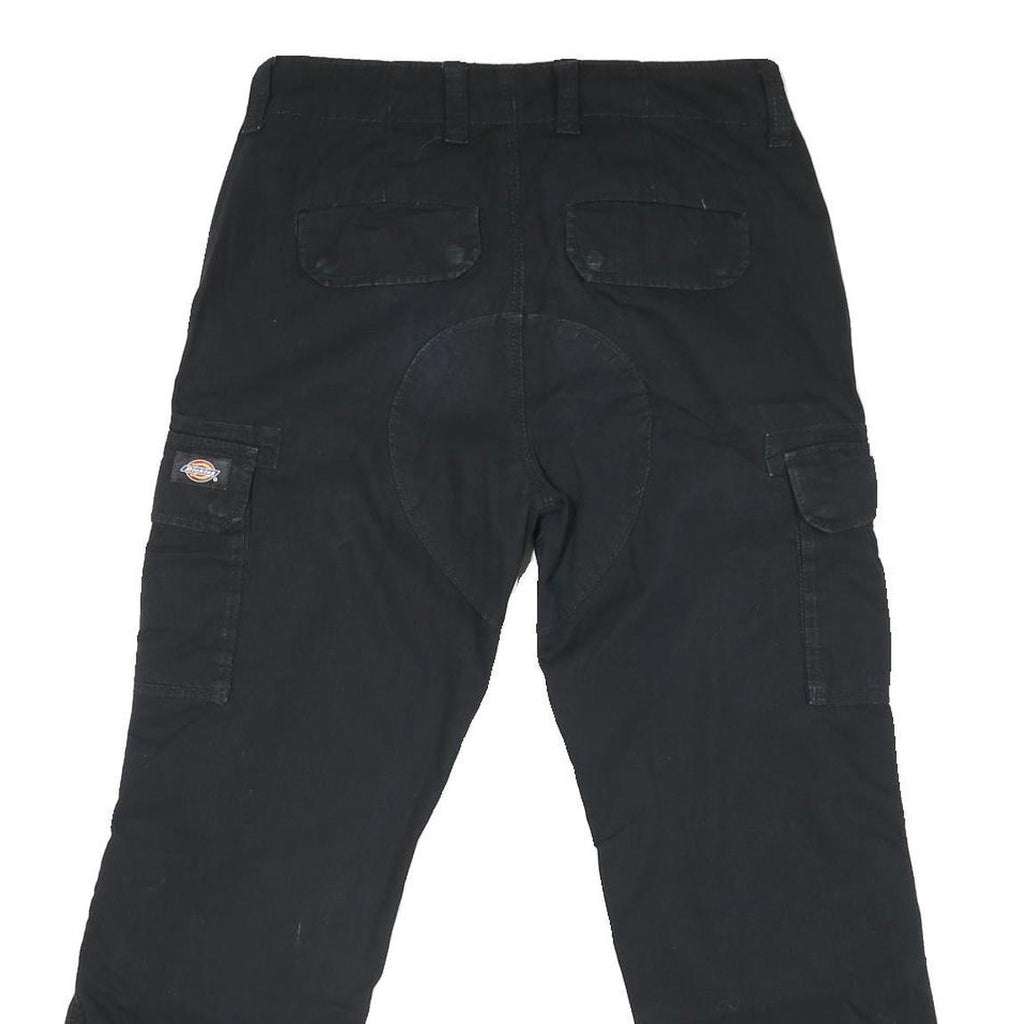 DICKIES Mens Jeans Black Regular Straight Denim W32 L26 Cargo Workwear