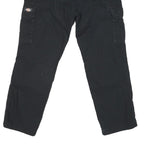 DICKIES Mens Jeans Black Regular Straight Denim W32 L26 Cargo Workwear