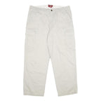 CHAPS Mens Cotton Beige Regular Fit Cargo Trousers W38 L30 Casual Utility