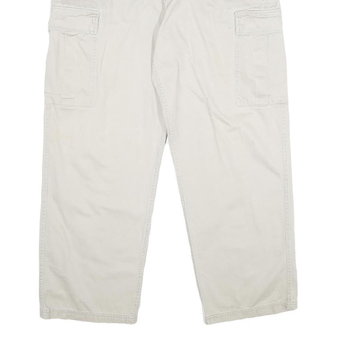 CHAPS Mens Cotton Beige Regular Fit Cargo Trousers W38 L30 Casual Utility