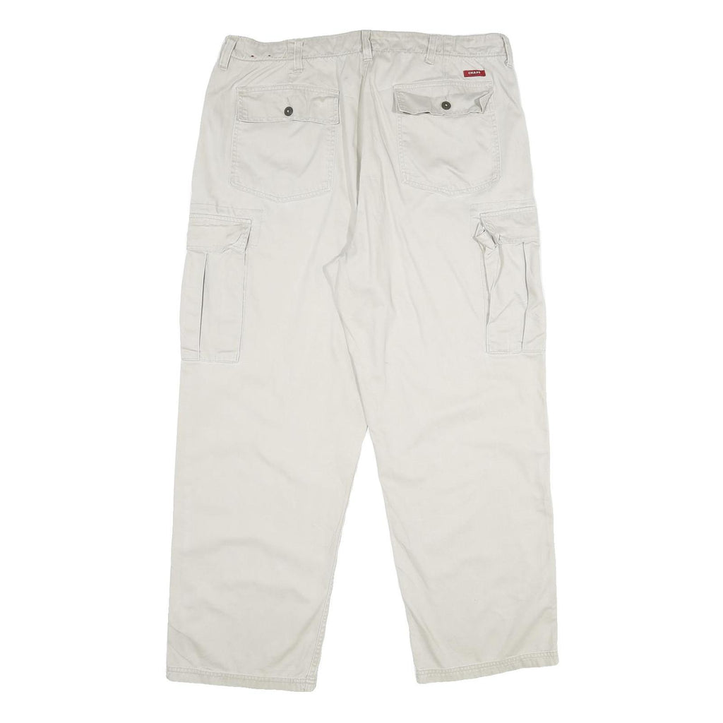 CHAPS Mens Cotton Beige Regular Fit Cargo Trousers W38 L30 Casual Utility