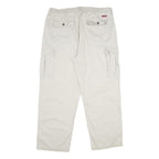 CHAPS Mens Cotton Beige Regular Fit Cargo Trousers W38 L30 Casual Utility