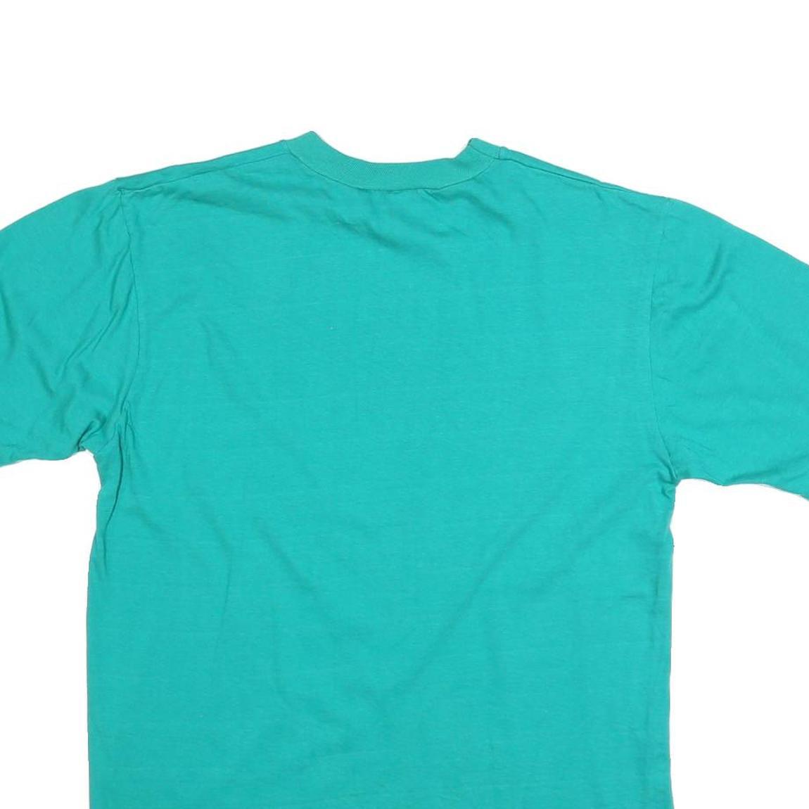 HANES Mens Turquoise Grey Cup Champions Saskatchewan Roughriders Graphic T-Shirt