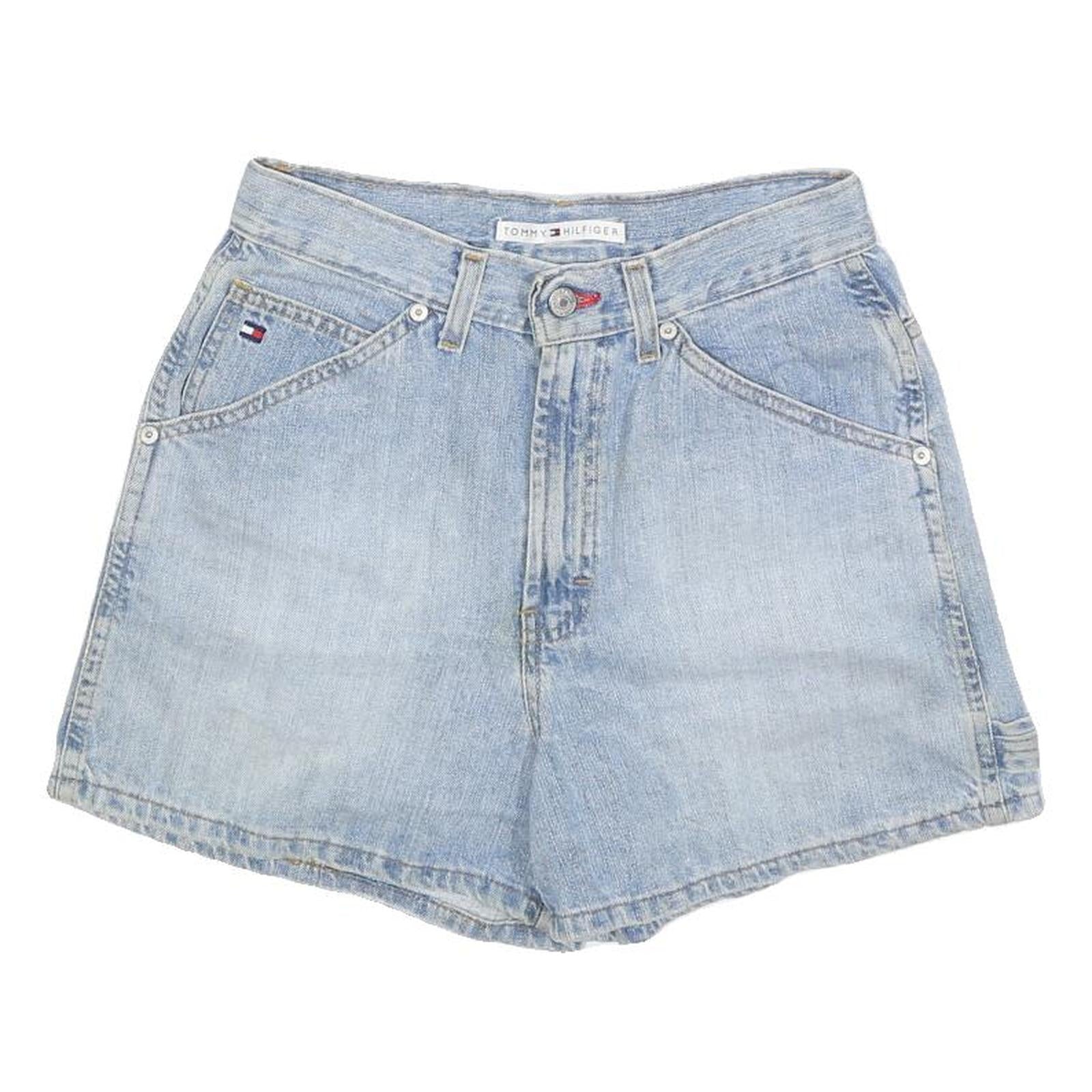 TOMMY HILFIGER Womens Denim Blue Casual Shorts S W27 Classic Fit