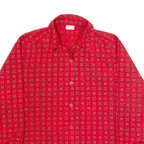 Mens Shirt Red 90s Spotted Long Sleeve M