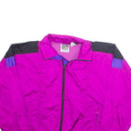 SUNBUSTER Womens Track Jacket Purple Nylon L