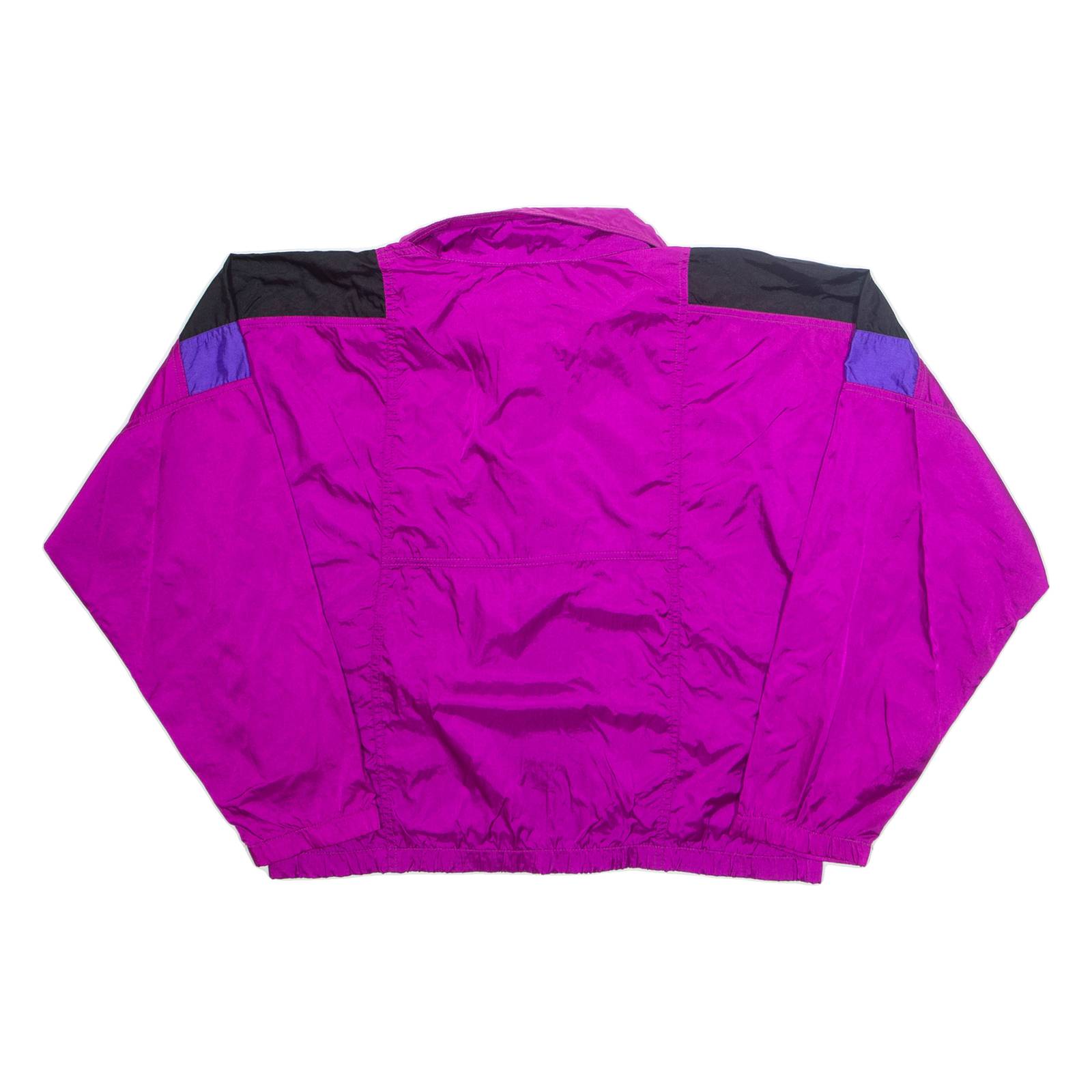 SUNBUSTER Womens Track Jacket Purple Nylon L