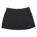 REEBOK Womens Black Polyester Blend Mini Skort UK 12 Sports Casual Activewear