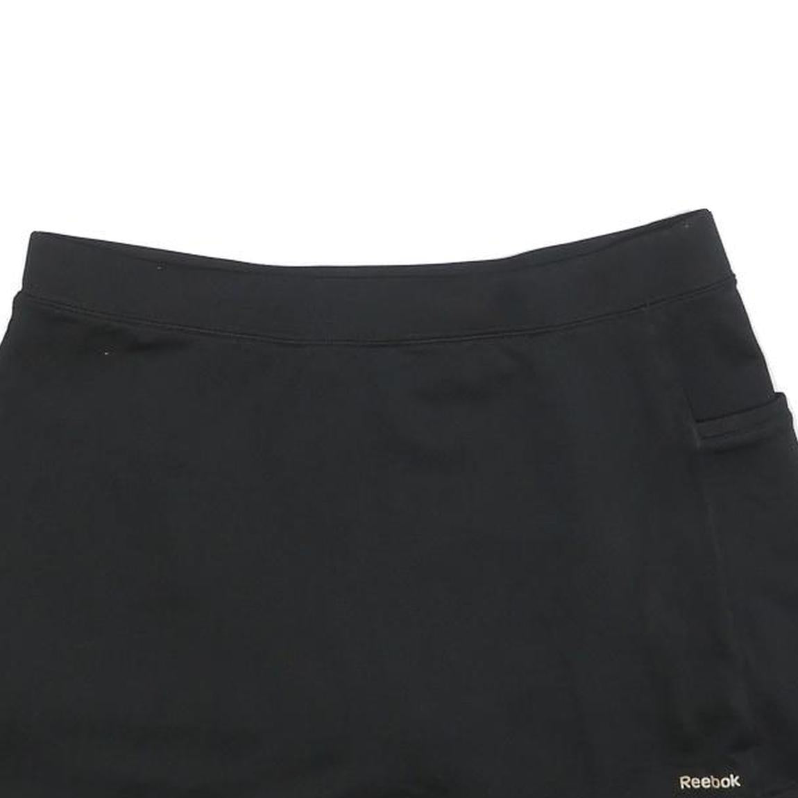 REEBOK Womens Black Polyester Blend Mini Skort UK 12 Sports Casual Activewear