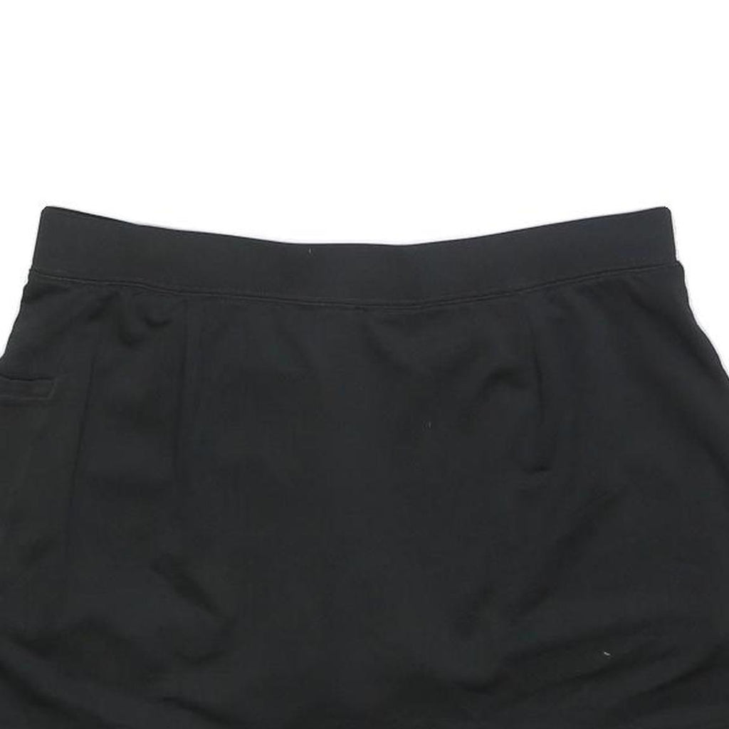 REEBOK Womens Black Polyester Blend Mini Skort UK 12 Sports Casual Activewear