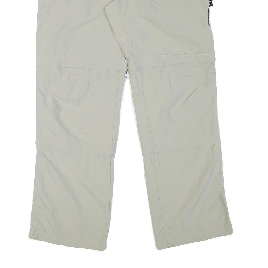 DACHSTEIN Womens Relaxed Beige Polyester Blend Zip Trousers W35 L32 Outdoor