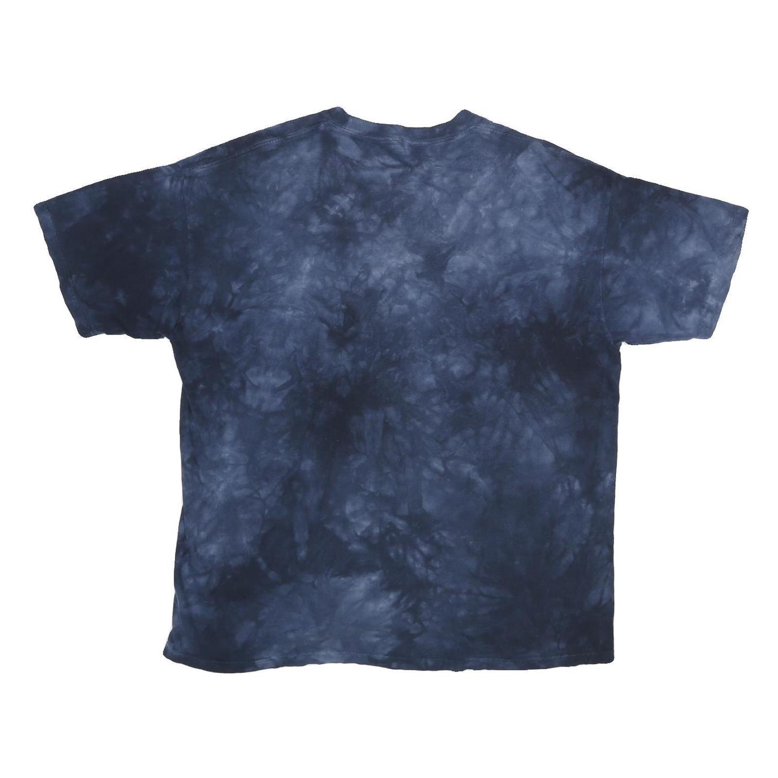 THE MOUNTAIN Mens Blue Graphic T-Shirt XL Short Sleeve Crew Neck Cotton