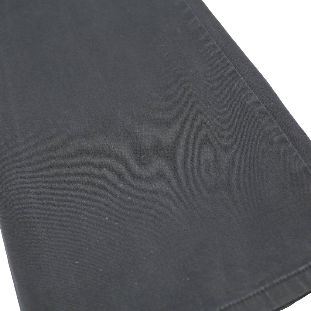 DICKIES Womens Black Slim Straight Trousers W32 L26 Cotton Blend Zip Casual