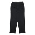 DOCKERS Mens Cotton Blend Black Regular Fit Straight Leg Trousers W32 L32 Casual
