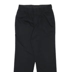 DOCKERS Mens Cotton Blend Black Regular Fit Straight Leg Trousers W32 L32 Casual